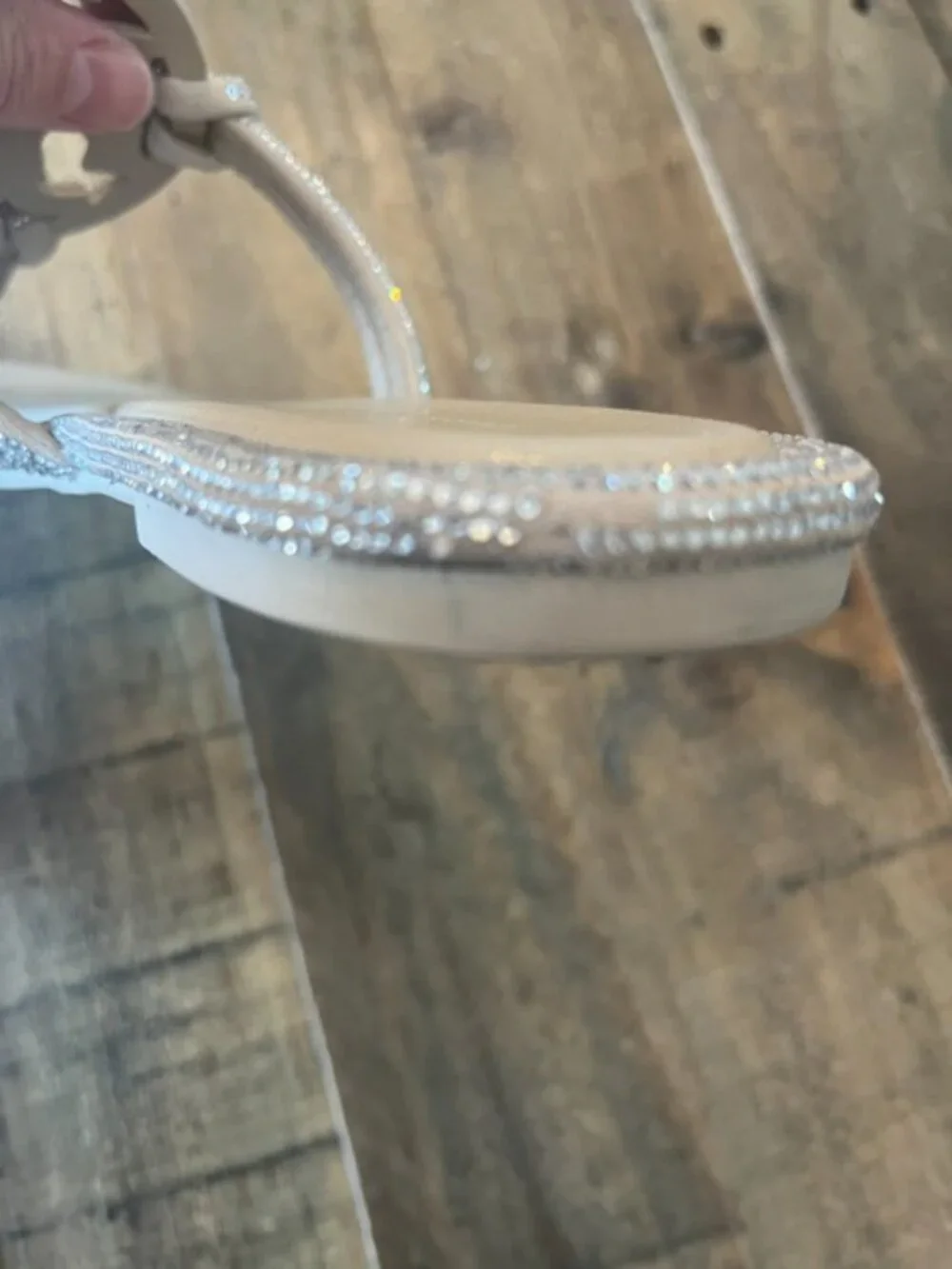 Tory Burch Pave Crystal Knotted Miller Sandals Size 8.5 Dark Clay Retail $300